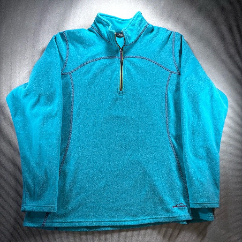 Eddie Bauer Women’s Aqua‎ Fleece 1/4 Zip Pullover